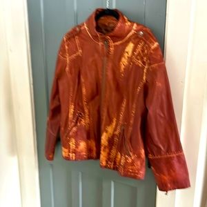 Sebby Collection faux leather moto style jacket